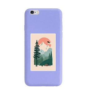 Lila Lansman Telefon Kılıfı Iphone 6 Plus