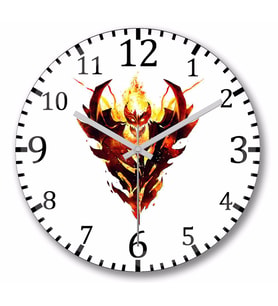 Dota 2 Shadow  Demon Duvar Saati Bombeli Gercek Cam