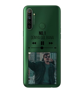No.1 Mp3 Tasarımlı Süper Şeffaf Silikon Telefon Kılıfı Oppo Realmi 5i