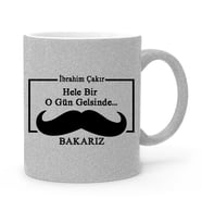 BK Gift Kişiye Özel Babalar Günü Temalı Gümüş Simli Kupa Bardak 31459