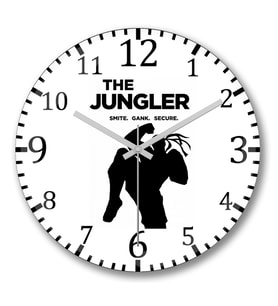 The Jungle Duvar Saati Bombeli Gercek Cam