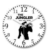 The Jungle Duvar Saati Bombeli Gercek Cam