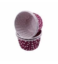 Cupcake Kalıbı Orta Boy 50*39 Mm - 50 Adet  Puantiyeli Mor