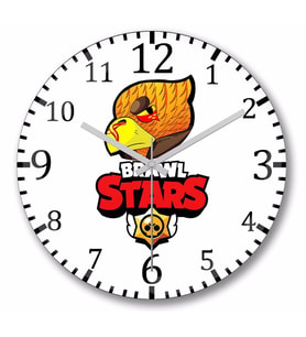 Brawl   Stars  Crow Duvar Saati Bombeli Gercek Cam