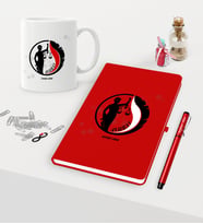 BK Gift Kişiye Özel Avukat Temalı Kırmızı Defter Kalem Kupa Seti - 14 (Model 1)
