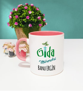 Gıda Mühendisi Kupa Bardak Pembe