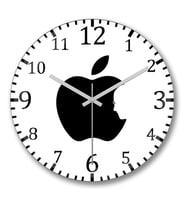 Not Forget Steve Jobs Duvar Saati Bombeli Gercek Cam