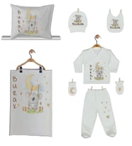Pia Baby GL 1911-06 İsme Özel Yastık Battaniye Zıbın Set