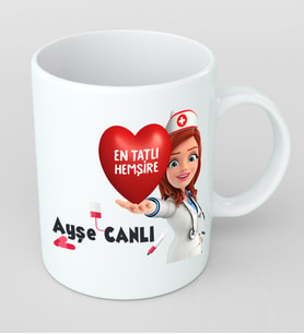 Kişiye Özel En Tatlı Hemşire Kupa Bardak