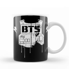 Bts Logo Kupa Bardak Porselen