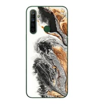 Mermer Tasarımlı Süper Şeffaf Silikon Telefon Kılıfı Oppo Realmi 5i