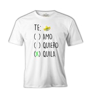 Te Quila Beyaz Erkek Tshirt