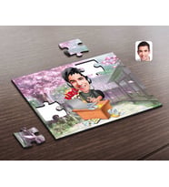 BK Gift Kişiye Özel Erkek Gamer Karikatürlü Ahşap Puzzle-1
