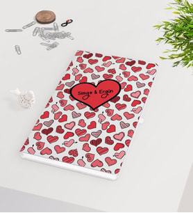 BK Gift Kişiye Özel Sevgililer Günü Beyaz Defter-48