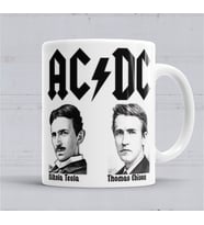 Ac Dc Tesla Ve Edison Kupa Bardak Porselen