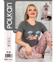 Polkan 15491 Kısa Kollu Bayan Pijama Takımı (STD)