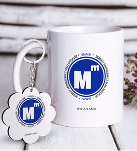 BK Gift Kişiye Özel Mesleki Serbest Muhasebeci Mali Müşavir Beyaz Kupa ve Anahtarlık Hediye Seti (Model 1)