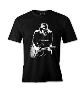 Tom Waits Siyah Erkek Tshirt