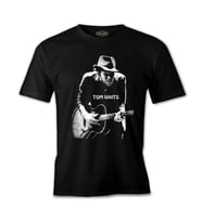 Tom Waits Siyah Erkek Tshirt