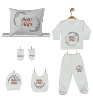 Pia Baby Gl 1908-08 İsme Özel Yastık Zıbın Set