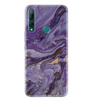 Kılıfland Huawei Y9 Prime 2019 Kılıf Silikon Resimli Kapak Abstract Purple Stok 1070