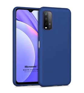 Microsonic Matte Silicone Xiaomi Redmi 9T Kılıf Lacivert