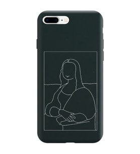 Iphone 7 Plus Çizgi Tasarımlı Siyah Lansman Telefon Kılıfı