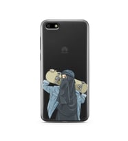 Kaykay Kız Tasarım Süper Şeffaf Silikon Telefon Kılıfı Huawei Y5 2018