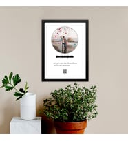 Kişiye Özel QR Karekodlu Tablo 20x30 Ebatında (Siyah)