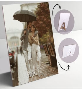 BK Gift Kişiye Özel Sevgililer Fotoğraflı Dekoratif Karton Çerçeve, Sevgiliye Hediye, Sevgililer Günü (Beyaz)