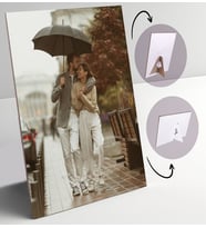 BK Gift Kişiye Özel Sevgililer Fotoğraflı Dekoratif Karton Çerçeve, Sevgiliye Hediye, Sevgililer Günü (Beyaz)