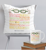 BK Gift Kişiye Özel Öğretmen Sözleri Temalı Yastık Kupa Seti - 2