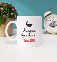 Arapça Öğretmeni Hediye Kupa Bardak