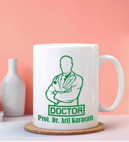 Kişiye Özel Profesör Doktor Tasarımlı Beyaz Kupa
