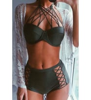 Angelsin Haki Yeşil Bikini Üstü