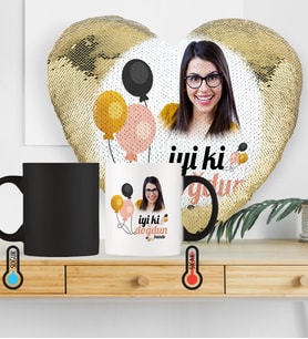 BK Gift Kişiye Özel İyi Ki Doğdun Sihirli Set 3 Altın Yaldız