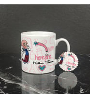 Hemşire Kupa Bardak ve Anahtarlık Set 002