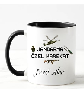 Jandarma Özel Hareket Kupa Bardağı Siyah