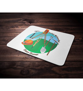 Kişiye Özel Jeoloji Mühendisi Tasarımlı Mouse Pad (Renksiz)