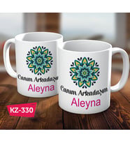 Kişiye Özel İsimli Çiçek, Canım Arkadaşım Hediye Kupa Bardak