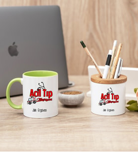 Acil Tıp Teknisyeni Yeşil Kupa Bardak Ve Kalemlik Seti
