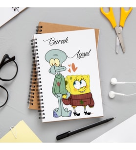 Sünger Bob Squidward Defteri Kişiye Özel