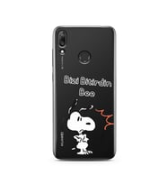 Snoopy Tasarımlı Süper Şeffaf Silikon Telefon Kılıfı Huawei Y7 2019