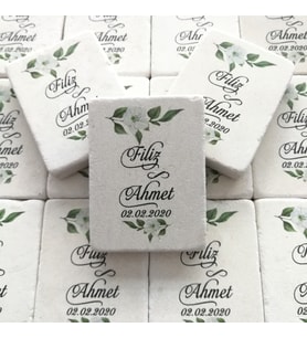 Doğal Taş Magnet *Nişan - Kına - Nikah - Düğün* Hediyelikleri 30 Adet