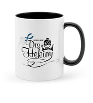 BK Gift Kişiye Özel Mesleki Diş Hekimi Siyah Kupa Bardak  2