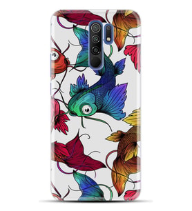 Kılıfland Xiaomi Redmi 9 Kılıf Silikon Resimli Kapak Fish Friends Stok 248