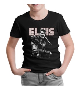 Elvis Presley - The Legend Siyah Çocuk Tshirt