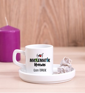 Matematik Öğretmeni Concept Türk Kahvesi Fincanı