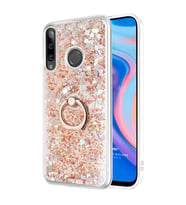 Microsonic Huawei Honor 9X Kılıf Glitter Liquid Holder Gold