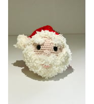 Amigurumi Noel Baba Anahtarlık (Krem)